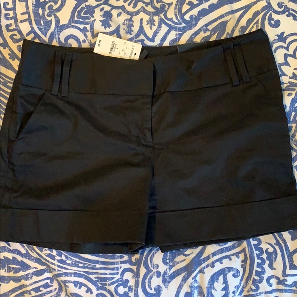 Express black cotton shorts